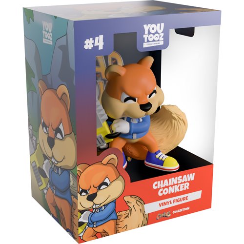 Conker's Bad Fur Day Collection Chainsaw Conker Vinyl Figure #4