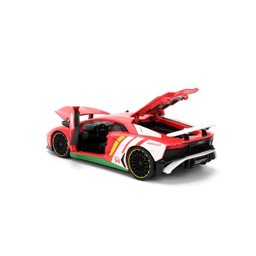 Hollywood Rides Sonic the Hedgehog Classic Lamborghini Aventador SV 1:24 Scale Die-Cast Metal Vehicl