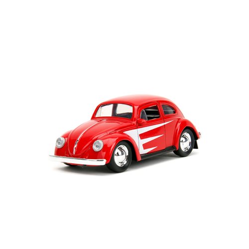 Punch Buggy 1950 Volkswagen Beetle Red 1:32 Scale Die-Cast Metal Vehicle with Boxing Gloves
