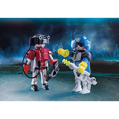 Playmobil 70080 Duo Packs Space Policeman and Thief Action Figures