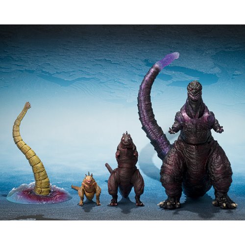 Godzilla 2016 The Second Form, Third Form, and Giant Unidentified Creature S.H.MonsterArts Action Fi