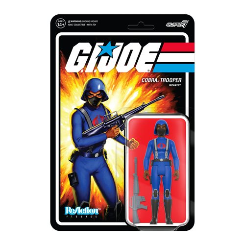 G.I. Joe Cobra Female Trooper Short Black Hair (Dark Brown)  3 3/4-Inch ReAction Figure