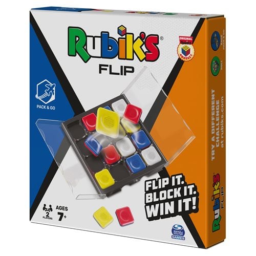 Rubik's Flip Pack and Go Travel-Sized Puzzle Board Game