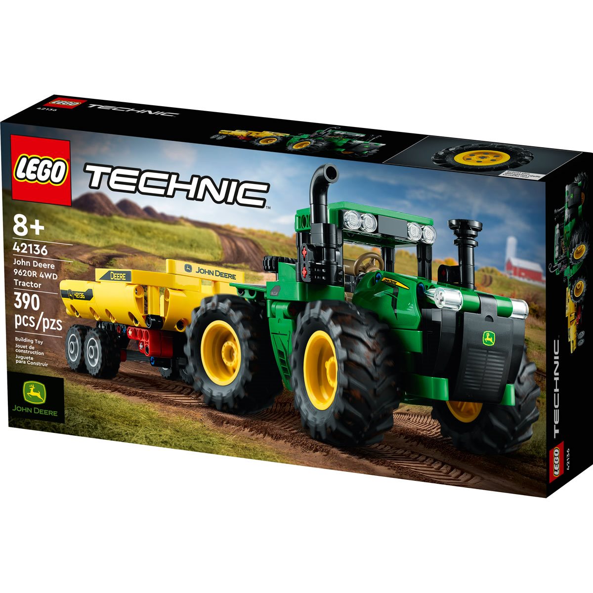 ② Lego - Technic - 42136 & 42148 - John Deere 9620R 4wd — Jouets