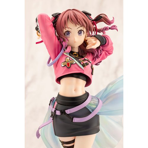 The Idolmaster Gakuen Saki Hanami Fighting My Way 1:7 Scale Statue