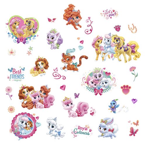 Disney Princesses Horse Cat Dog Palace Pets Whisker Haven Wall Decals NEW 