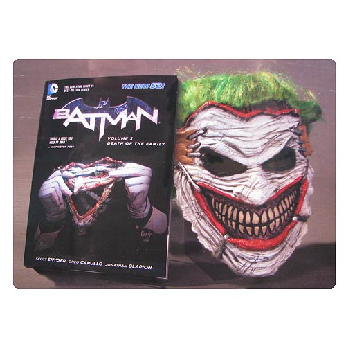 Batman New 52 Death of the Family Graphic Novel and Joker Mask Set