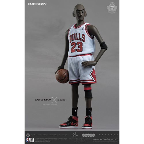 Enterbay x Eric So Michael Jordan Chicago Bulls Home Jersey 1:6 Scale Action Figure
