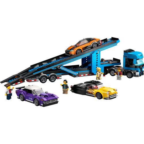 LEGO City 60408 Car Transporter Truck with Sports Cars