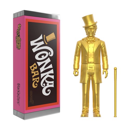 Willy Wonka and the Chocolate Factory Willy Wonka in Wonka Bar 3 3/4-Inch ReAction Figure - SDCC Exc