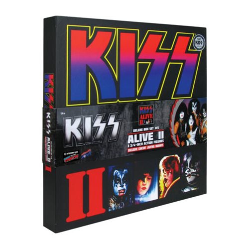 KISS Alive II 3 3/4-Inch Action Figure Concert Lighting Deluxe Box Set - Convention Exclusive