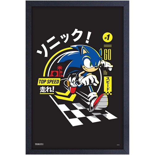 Sonic the Hedgehog Top Speed Framed Art Print