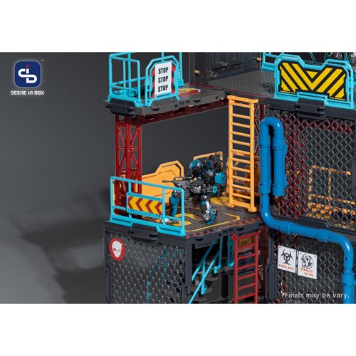 Scene in Box Industrial Depot 1:18 Scale Building Diorama