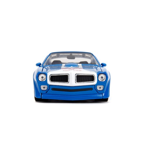Bigtime Muscle 1972 Pontiac Firebird Blue 1:24 Scale Die-Cast Metal Vehicle