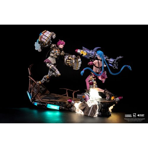 League of Legends Jinx and Vi 1:6 Scale Statue Bundle