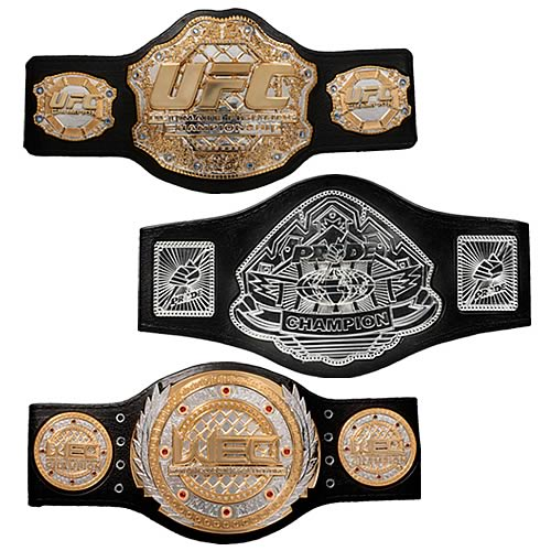 Custom UFC Championship Title Belts for Figures 