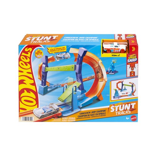 Hot Wheels Stunt Tracks Corkscrew Jump Champion Track Set