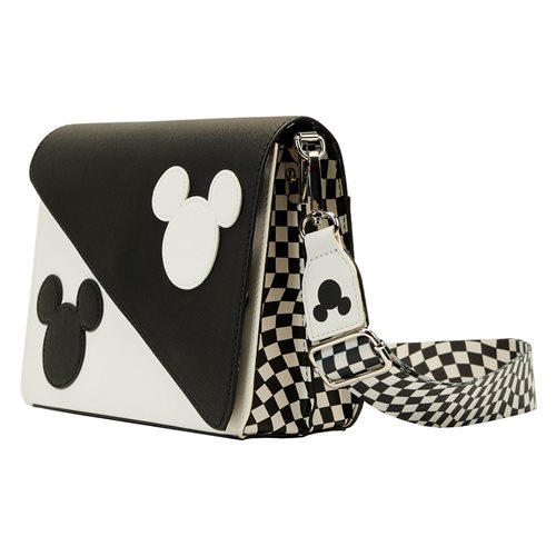 Mickey Mouse Y2K Black and White Crossbody Purse