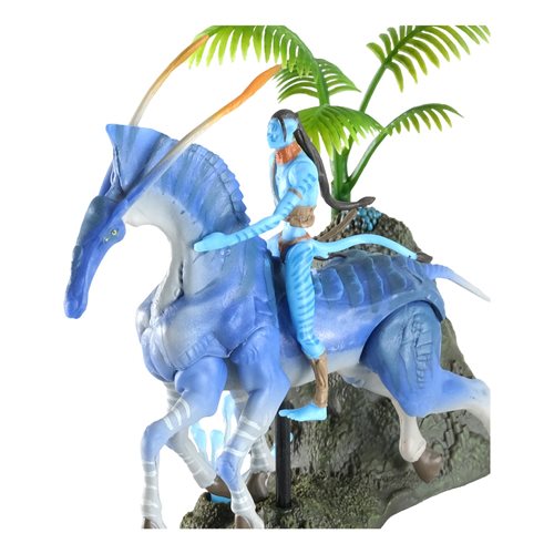 Disney Avatar 1 World of Pandora Medium Deluxe Dire Horse and Tsu Tey Action Figure