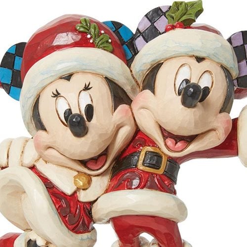 Disney Traditions Mickey and Minnie Mouse Santas Statue
