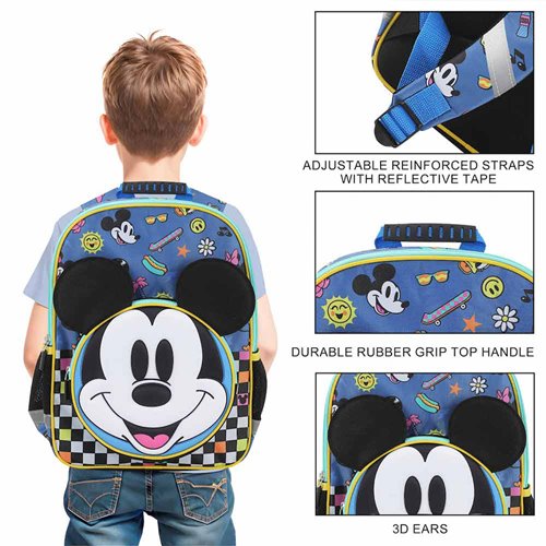 Mickey Mouse Checkered Youth Backpack