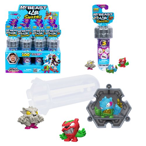 MrBeast Lab Swarms Test Tube 3-Pack Series 3 Display Case of 12