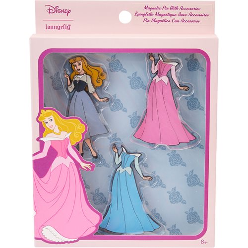 Sleeping Beauty Princess Aurora Paper Doll Magnetic Pin Set