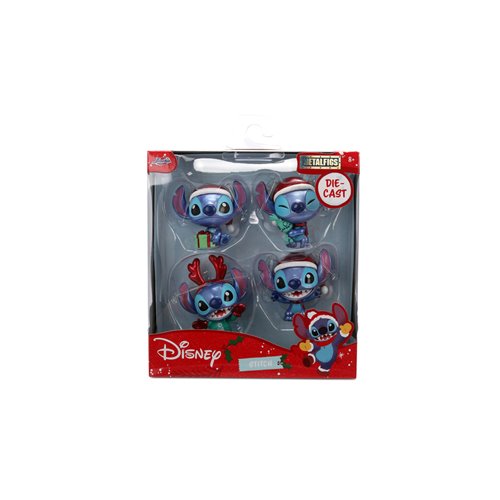 Lilo and Stitch Stitch Holiday MetalFigs 2 1/2-Inch Die-Cast Metal Mini-Figure 4-Pack