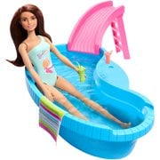Barbie Pool Playset and Doll with Brunette Hair