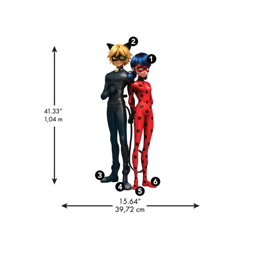 Miraculous Ladybug Giant Peel and Stick Wall Decals