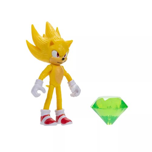 Sonic the Hedgehog 2 Movie 4" Super Sonic Figure , Not Mint