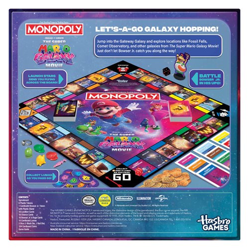 The Super Mario Galaxy Movie Edition Monopoly Board Game