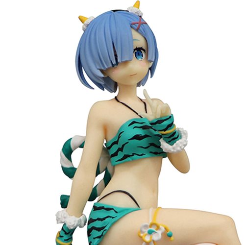 Re:Zero Starting Life in Another World Rem Demon Costume Another Color Version Noodle Stopper Statue
