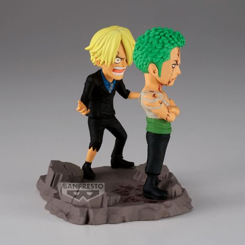 Roronoa Zoro and Sanji Nothing At All World Collectable Figure Log Stories Statue