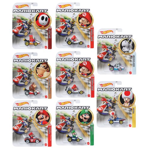 Mario Kart Hot Wheels 2026 Mix 2 Vehicle Case of 8