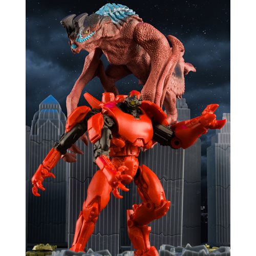 Pacific Rim Jaeger Wave 1 Crimson Typhoon 4-Inch Scale Action Figure with Comic Book