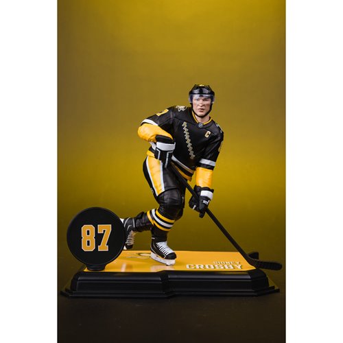 NHL SportsPicks Pittsburgh Penguins Sidney Crosby Alternate Jersey 7-Inch Posed Figure