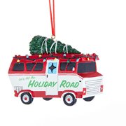 Let's Hit the Holiday Road Camper Ornament