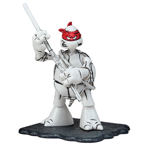 Teenage Mutant Ninja Turtles Donatello Black and White Original Sketch Action Figure - Previews Excl