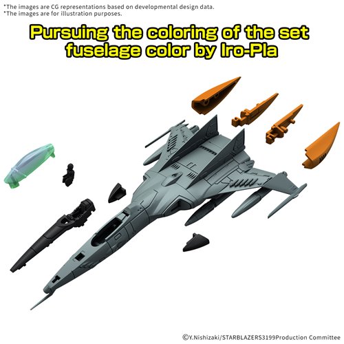 Be Forever Yamato: Rebel 3199 Type 1 Space Fighter Attack Craft Cosmo Tiger II Mecha Collection DX M