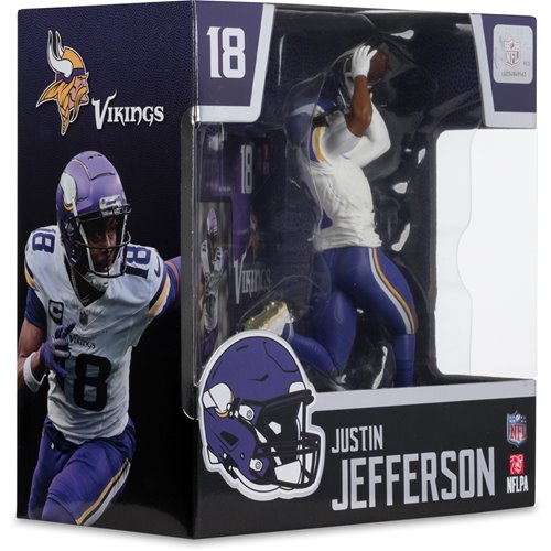 NFL SportsPicks Minnesota Vikings Justin Jefferson 7-Inch Posed Figure