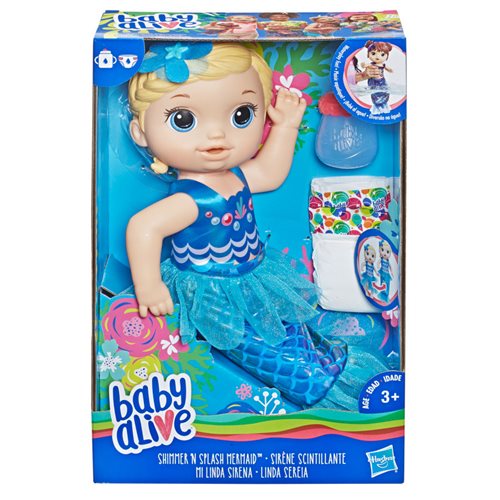 Baby Alive Shimmer ‘n Splash Mermaid Doll - Blonde Hair