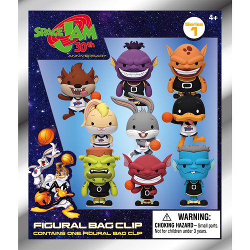 Space Jam 3D Foam Bag Clip Random 6-Pack