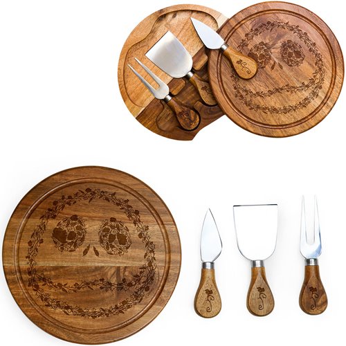 The Nightmare Before Christmas Jack Skellington Acacia Brie Cheese Cutting Board and Tools Set