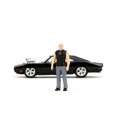 Fast and the Furious Dom and Dodge Charger R/T Build N' Connect 1:24 Scale Die-Cast Metal Vehicle Mo