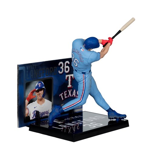 MLB SportsPicks Texas Rangers Wyatt Langford 7-Inch Posed Figure Case of 6