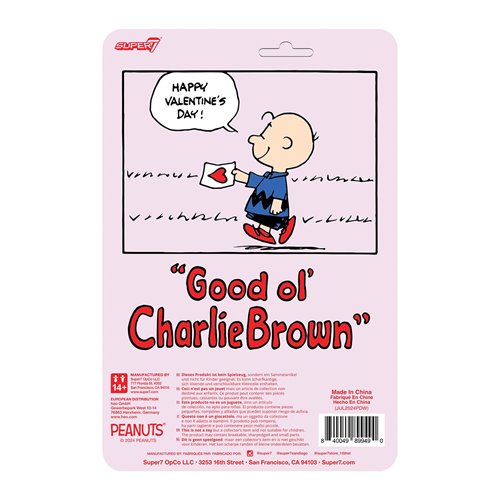 Peanuts Charlie Brown (Valentine Delivery) 3 3/4-Inch ReAction Figure