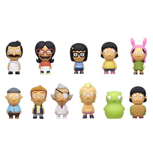 Bobs Burgers 3D Foam Bag Clip Random 6-Pack