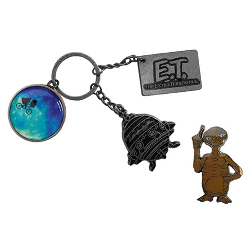 E.T. The Extra-Terrestrial Collector Home Systems Keychain and Pin Set - San Diego Comic-Con 2022 Ex